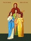  Faith, Hope, Love and their mother Sofia